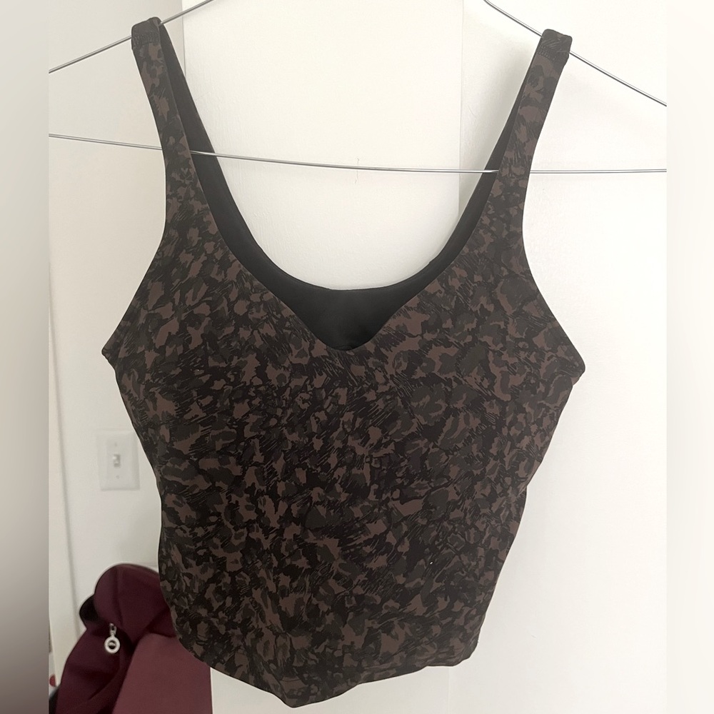 EEUC Lululemon Align Tank Wild Thing Camo Brown Earth Multi size 4